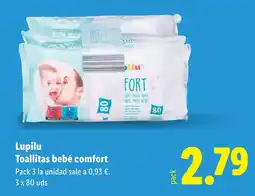 Lidl LUPILU Toallitas bebé comfort oferta
