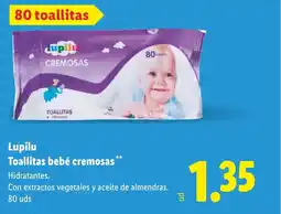 Lidl LUPILU Toallitas bebé cremosas oferta