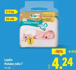 Lidl LUPILU Pañales talla 1 oferta