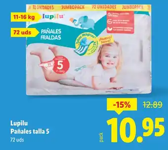 Lidl LUPILU Pañales talla 5 oferta
