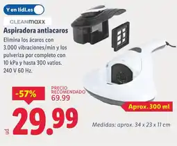 Lidl CLEANMAXX Aspiradora antiacaros oferta