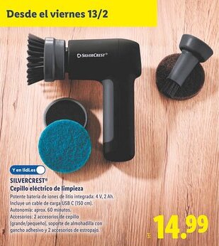 Lidl SILVERCREST Cepillo eléctrico de limpieza oferta