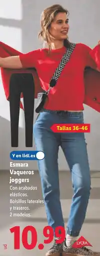 Lidl ESMARA Vaqueros joggers oferta