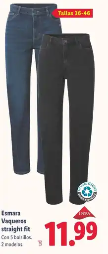 Lidl ESMARA Vaqueros straight fit oferta