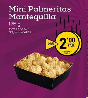 AhorraMas Mini Palmeritas Mantequila 175g oferta