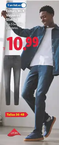 Lidl ESMARA MEN Vaqueros Slim fit oferta