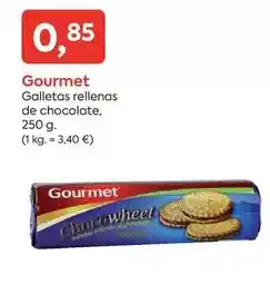 Suma Supermercados Gourmet - galletas rellenas de chocolate oferta
