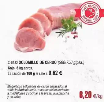 Solomillo de cerdo