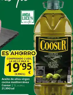 Supermercados MAS Coosur - aceite de oliva virgen cocina mediterranea oferta