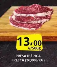 Supermercados MAS Presa iberica fresca oferta