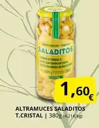Supermercados MAS Altamuces saladitos t. cristal oferta