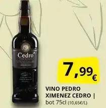 Supermercados MAS Pedro - vino ximenez oferta