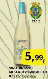 Supermercados MAS Moscato - vino frizzante vi barbadillo oferta