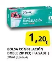 Supermercados MAS Ifa sabe - bolsa congelación doble zip peq oferta