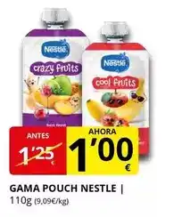 Supermercados MAS Nestlé - gama pouch oferta