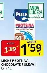 Supermercados MAS Puleva - leche proteina chocolate oferta