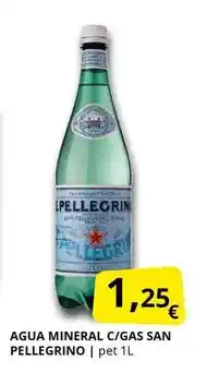 Supermercados MAS San pellegrino - agua mineral c/gas oferta