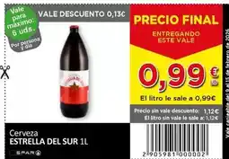 SPAR Estrella del sur - cerveza oferta