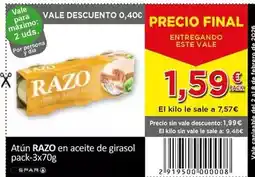 SPAR Razo - atún en aceite de girasol oferta