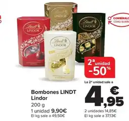 Carrefour LINDT Bombones Lindor oferta
