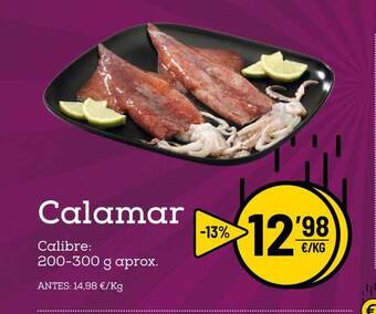 AhorraMas Calamar 200-300g oferta