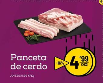 AhorraMas Panceta De Cerdo oferta