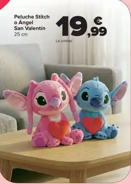Carrefour Peluche Stitch o Ángel San Valentín oferta