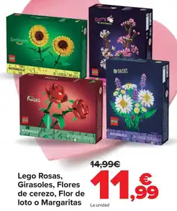 Carrefour LEGO Rosas, Girasoles, Flores de cerezo, Flor de loto o Margaritas oferta
