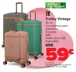 Carrefour IT Trolley Vintage oferta