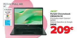 Carrefour ACER Portátil Chromebook CBOA314-1H oferta