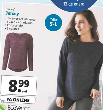 Lidl Jersey esmara oferta