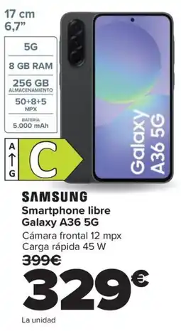 Carrefour SAMSUNG Smartphone libre Galaxy A36 5G oferta