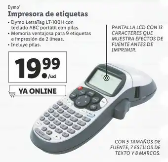 Lidl Impresora de etiquetas dymo oferta