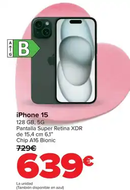 Carrefour iPhone 15 128 GB, 5G oferta