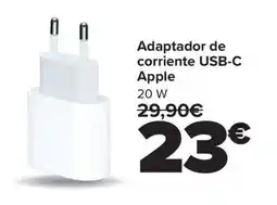 Carrefour Adaptador de corriente USB-C Apple 20 W oferta