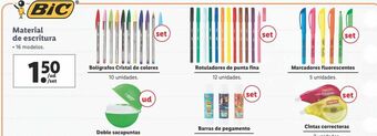 Lidl Material escolar bic oferta