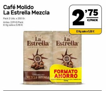 AhorraMas Café molido la estrella oferta