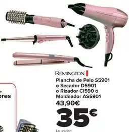 Carrefour REMINGTON Plancha de Pelo S5901 o Secador D5901 o Rizador CI590 o Moldeador AS5901 oferta