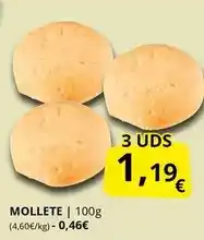 Supermercados MAS Mollete oferta