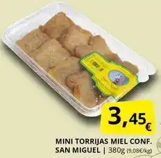 Supermercados MAS San - mini torrijos miel conf. san miguel oferta