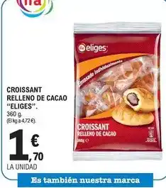 E.Leclerc Ifa eliges - croissant relleno de cacao oferta