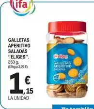 E.Leclerc Eliges - galletas aperitivo saladas oferta
