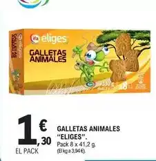 E.Leclerc Eliges - galletas animales oferta