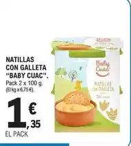 E.Leclerc Baby cuac - natillas con galleta oferta