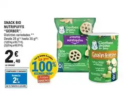 E.Leclerc Gerber - snack bio nutripuffs oferta
