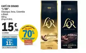 E.Leclerc L'or - café en grano oferta