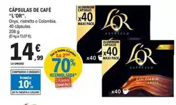 E.Leclerc L'or - cápsulas de café oferta