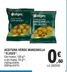 E.Leclerc Eliges - aceituna verde manzanilla oferta