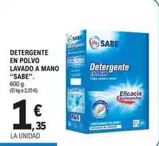 E.Leclerc Ifa sabe - detergente en polvo lavado a mano oferta