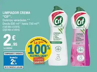 E.Leclerc Cif - limpiador crema oferta